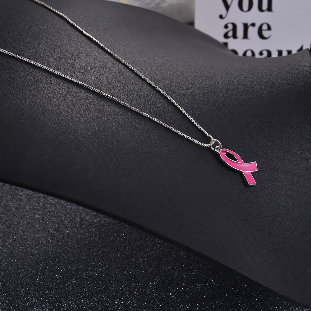 Wholesale Red Ribbon Sweater Chain Long Necklace